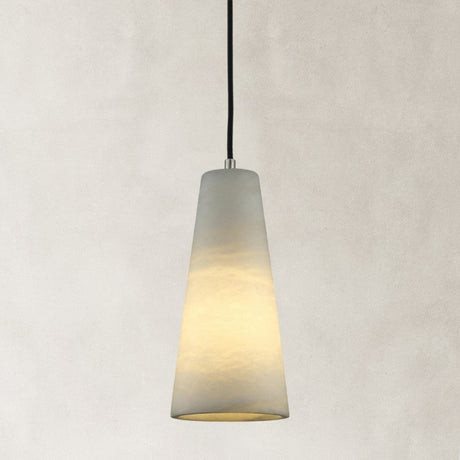 Canto Conical Alabaster Pendant 10"H