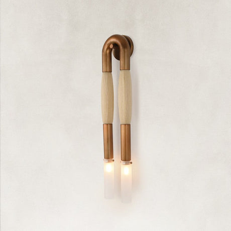 Horsehair Solid Brass Wall Sconce 30"H