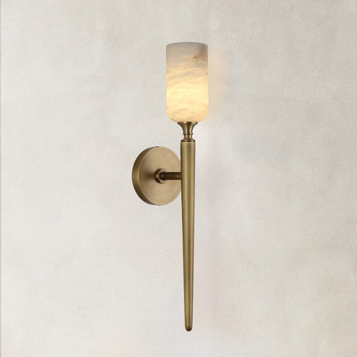 Luno Alabaster 1 Light Wall Sconce 21.6