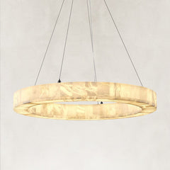 Orba Alabaster Halo Chandelier 30