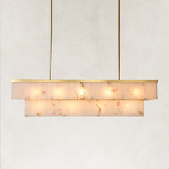 Solenne Alabaster Rectangular Chandelier 55