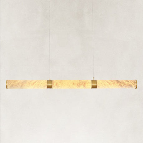 Sylva Alabaster Linear Chandelier 47"W