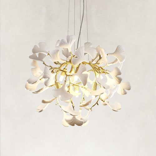 Twila Branches Ceramic Glow Round Chandelier 24