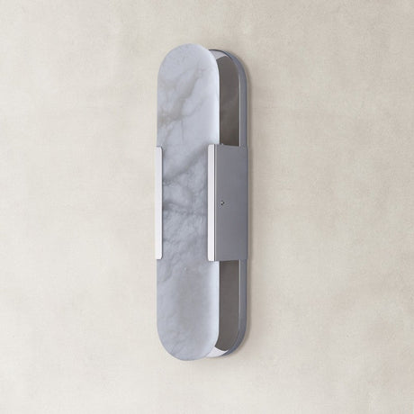 Velo Alabaster Oval Wall Sconce 20"H